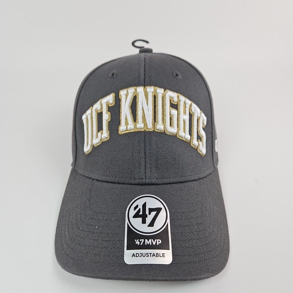 UCF Knights Central Florida '47 MVP Adjustable Strapback Dad‎ Hat Cap Gray New